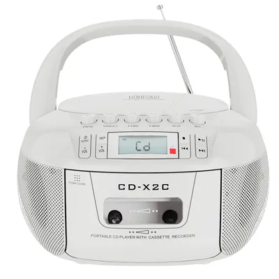 Portable CD cassette boombox with bluetooth USB and FM AM radios,remote included AC DC power