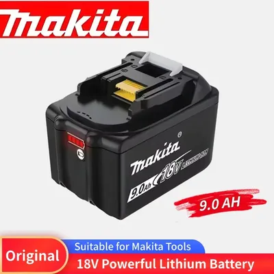 9.0 Ah Makita 18v Battery With Rechargeable Lithium Ion for DDF487 BL1880 BL1860B LXT400 Power Tool Makita 18 v Battery