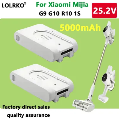 Lithium-batterie Für Xiaomi Mijia Dreame G9 G10 1S R10 Staubsauger Teile Lithium-Ionen Batterie Pack 25,2 V 5000 mAh P2046-7S1P-BC Image