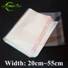 100PCS 20 ~ 55cm Breite Klar OPP Selbstklebende Tasche DIY Kleidung Schuhe T-shirt Socken Unterwäsche Bh Spielzeug geschenk Verpackung Beutel