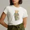 T-shirt grafica orso Tendenze moda T-shirt girocollo divertente Abbigliamento donna Top casual sportivo Abbigliamento di marca Y2k Top Graphic