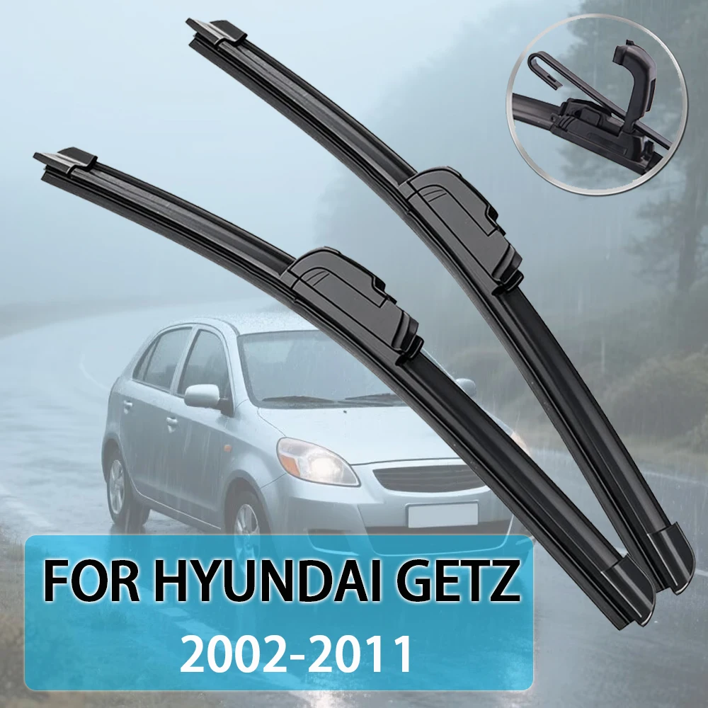 Für Hyundai Getz 2002-2011 22'' + 14'' Auto Wischer Klinge Front Scheibenwischer Fit U Haken Arm Windschutzscheibe auto Kosoo Wischer Klingen Image