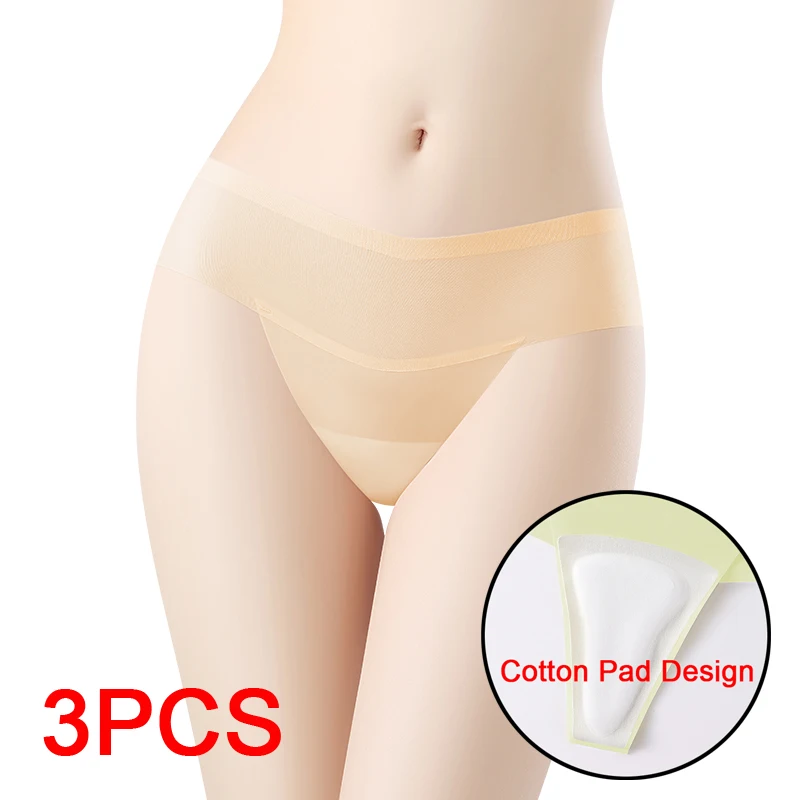 Damen Dessous Yoga Sport Nahtlose Höschen für Frauen Micro Unterwäsche Baumwolle Matte Dreieckige Höschen Set Pack Bikini G-String Image