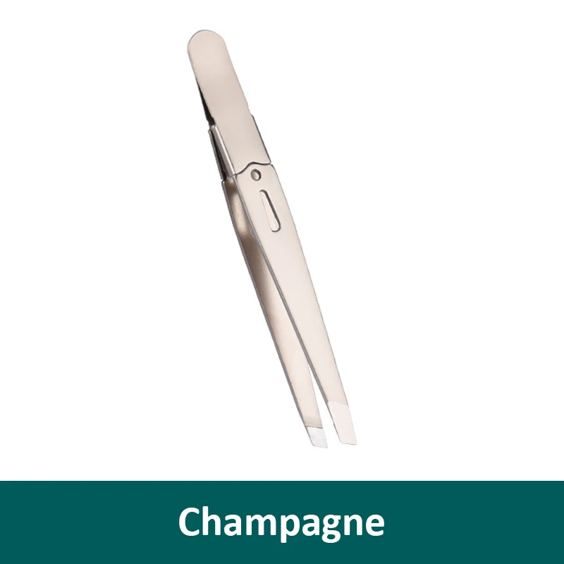 Augenbrauenpinzette, Haarschönheit, Haare und feine Haare, Augenbrauen, Edelstahl, schräge Augenbrauen-Clips, Entfernung, Make-up-Tools Image