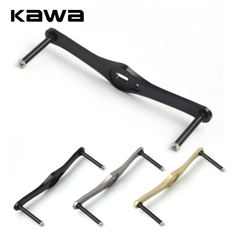 Kawa Neue Rolle Gerade Griff Legierung Aluminium Hand Ohne Knopf Für D/A/S Baitcasting Loch Größe 7*4/8*5mm Länge 110/100/90mm DIY Image