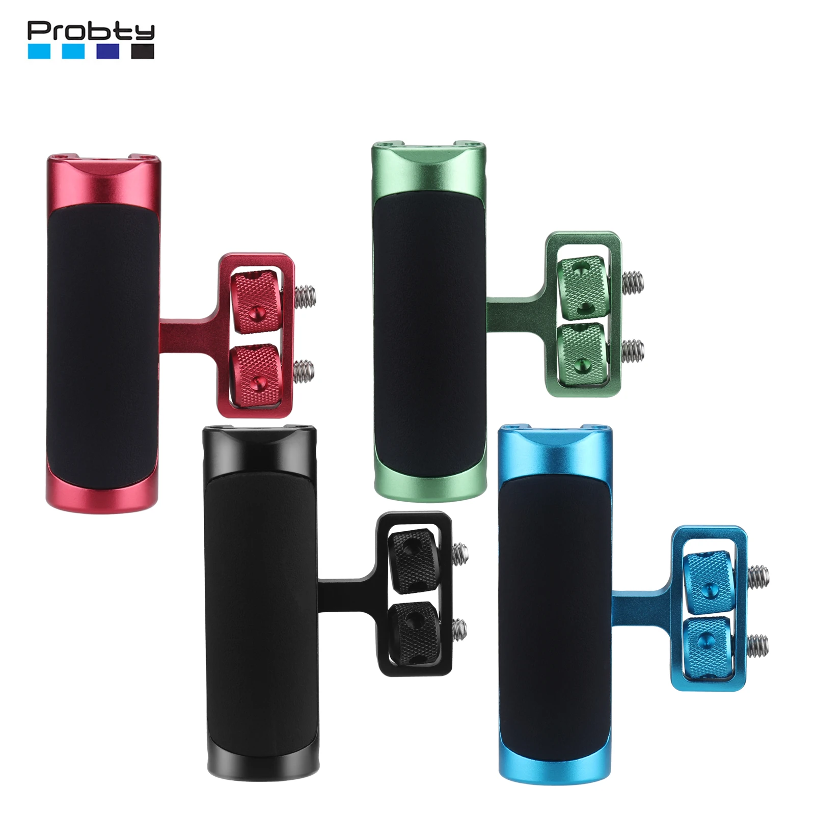 Probty Seitengriff, Kamerakäfig-Rig-Griff, 1/4 Zoll Schrauben, Kaltschuh, vertikale Einstellung für DSLR/Digitalkamera für SmallRig Cage Image