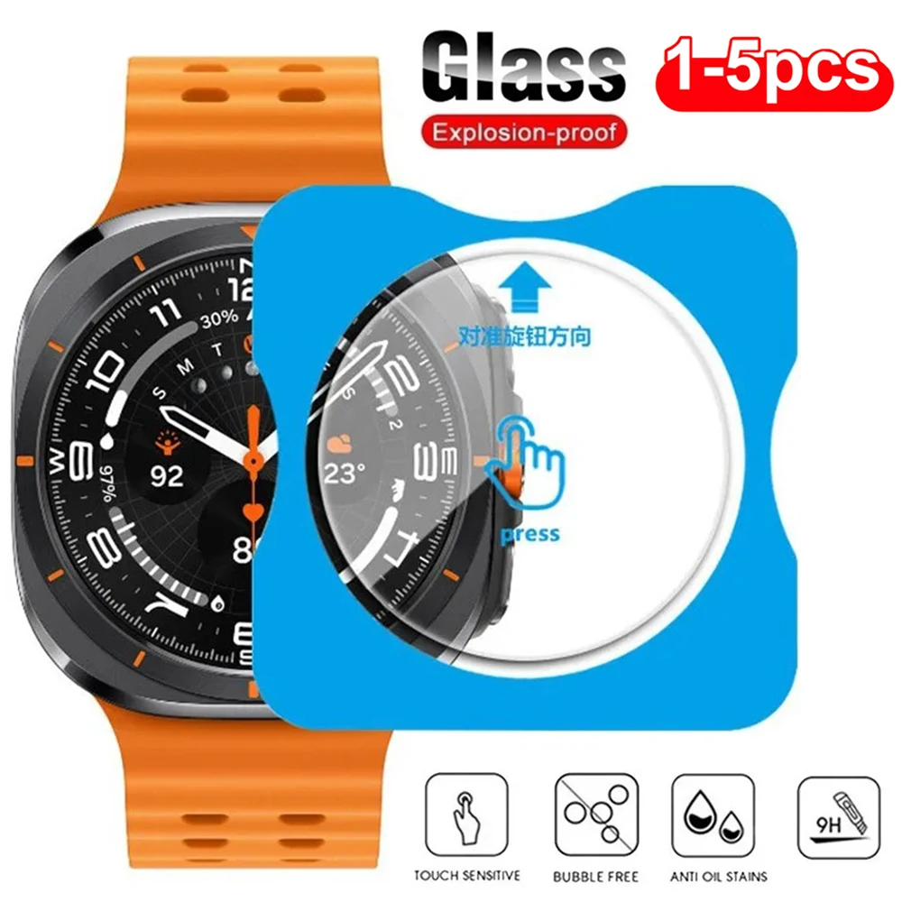 Gehärtete Glasschutzfolien für Samsung Galaxy Watch 8/7 40 mm 44 mm Watch 8 Classic 46 mm, kratzfeste Displayschutzfolie Image