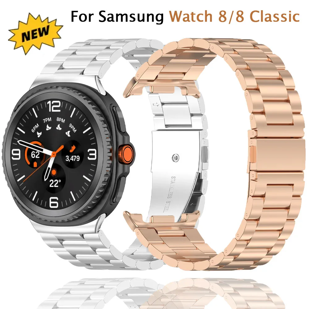 Edelstahlarmband für Samsung Watch 8 8 Classic Armband für Samsung Galaxy Watch8 44 mm 40 mm 8 Classic Armband Ersatz Image