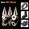 10x20mm Schwarz Gold Silber Kegel Nieten und Spikes DIY Handwerk Coole Punk Kleidungsstück Nieten für Kleidung Tasche Schuhe Leder DIY Handwerk
