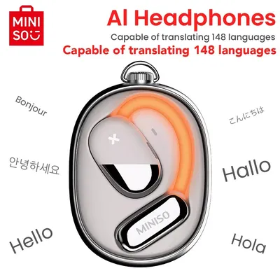 Übersetzer-Kopfhörer MINISO M99 Intelligente Bluetooth-Ohrhörer Übersetzungskopfhörer Licht emittierende Kopfhörer ASMR-Headset Image