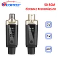 WOOPKER Sistema microfonico wireless Convertitore microfono XLR Trasmettitore e ricevitore Configurazione trasmettitore automatico UHF per microfono a condensatore