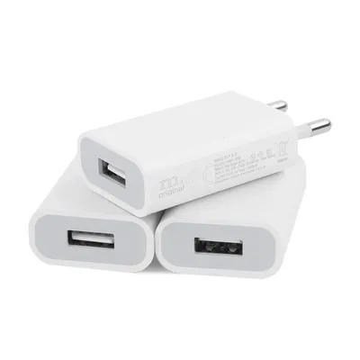 1/5/10 stücke Stecker USB Wand Adapter Ladegerät 5W Schlank Lade Stecker Netzteil 5V 1A Power Stecker Adapter Buchse Adapter für iPhone Image