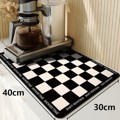 1PC Tableware Drain Pad Household Kitchen Countertop Water Absorbing Easy To Dry Cup Pad Washable Insulated And Dry Meal Pad