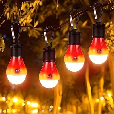 4pcs Camping Lanterns Portable LED Outdoor Waterproof Tent Lights 50LM Waterproof Camping for Backpacking Hiking Fishing Emergency Hanging Light Lightweight