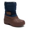 Winterstiefel BISGAARD "pacson", Kinder, Gr. 30, blau (navy), Textil, Synthetik, sportlich, Schuhe, Klettstiefel mit Lammwolle, Größenschablone zum Download