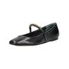 Ballerina DOLCE VITA "Dolce Vita Ballerinas Leder", Damen, Gr. 37, schwarz, Leder, casual, Schuhe