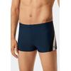 Badepants SCHIESSER "Nautical Active", Herren, Gr. 8, N-Gr, 801, blau, Gewirkt, Obermaterial: 82% Polyamid, 18% Elasthan, casual, Badehosen, mit komfortablem Innenslip, Bindekordel