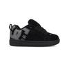 Sneaker DC SHOES "Court Graffik Se", Kinder, Gr. 3,5(34,5), schwarz (schwarz, schwarz, grau), 87, 6% Leder, 12% Synthetik, 0, 4% Polyester, Schuhe