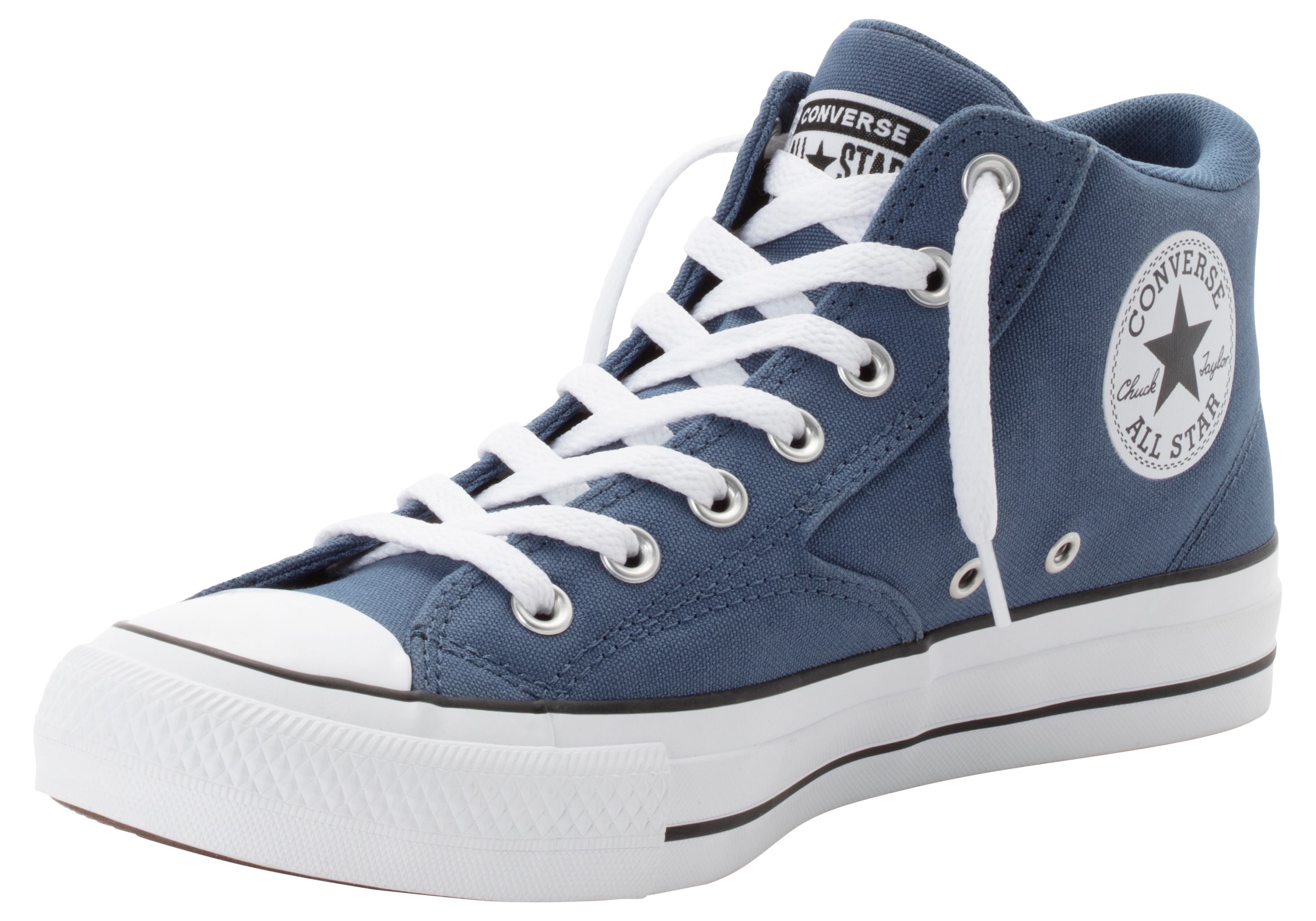 Sneaker CONVERSE "CHUCK TAYLOR ALL STAR MALDEN STREET", Herren, Gr. 41, weiß (slacker blau, weiß, schwarz), Textil, Schuhe Sneaker