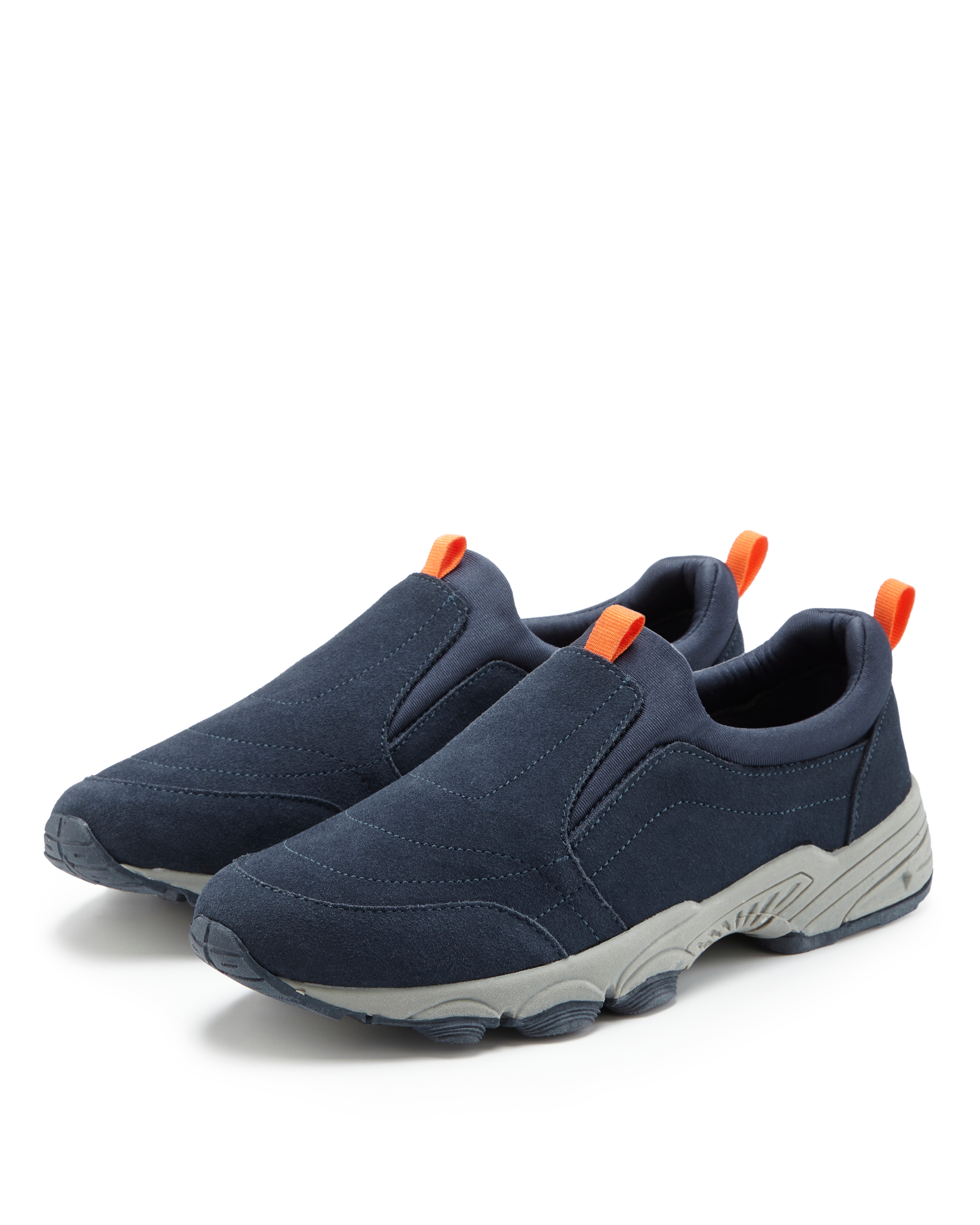 Sneaker JOHN DEVIN "Lederschuh, Slipper, Halbschuhe, Freizeitschuhe", Herren, Gr. 41, marine, Obermaterial: 80% Rindsleder, 20% Textilmaterial. Decksohle: 100% Textilmaterial. Futter: 100% Textilmaterial. Laufsohle: 100% Synthetik, kontrastfarbene...