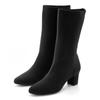 Stiefelette LASCANA "Sock-Boot, Schlupf-Stiefel, Ankle Boots", Damen, Gr. 41, schwarz, Obermaterial: 100% Textilmaterial. Futter: 100% Textilmaterial. Decksohle: 100% Lederimitat. Laufsohle: 100% Synthetik, unifarben, modisch, Schuhe, aus...