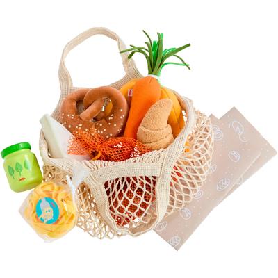 Spiellebensmittel HABA "Creative Play - Wocheneinkauf", bunt, Kaufladensortimente, Kinder, Polyester, Holz, Papier