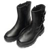 Stiefelette ARA "MANCHESTER", Damen, Gr. 6,5, schwarz, Glattleder, unifarben, klassisch, Schuhe, Biker Boots, Stiefel mit Blockabsatz, H-Weite