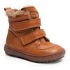 Lauflernschuh BISGAARD "storm lamb", Kinder, Gr. 27, braun (cognac), Leder, Basic, Schuhe, Babyschuh mit Lammfell, Größenschablone zum Download