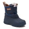 Winterstiefel BISGAARD "pixie", Kinder, Gr. 29, blau (navy), Leder, Synthetik, Textil, sportlich, Schuhe, Klettstiefel mit Lammwolle, Größenschablone zum Download