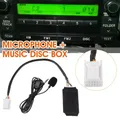 Adattatore audio per autoradio Cavo AUX Bluetooth Microfono Interfaccia musicale vivavoce Scatola disco per Toyota Camry Corolla RAV4