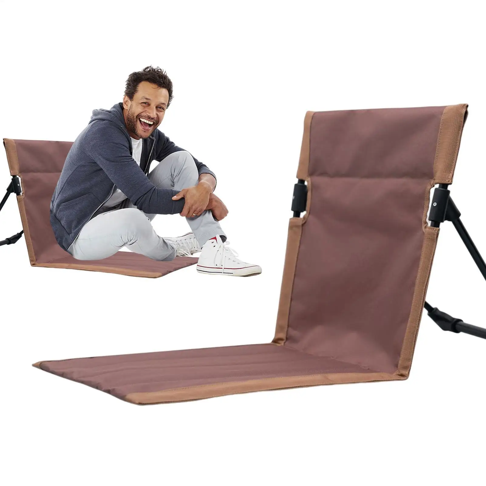 Tragbarer Klappstuhl, Strandliege, Outdoor-Liege, Park, Strandkorb, tragbarer klappbarer Strand-Loungesessel für Erwachsene