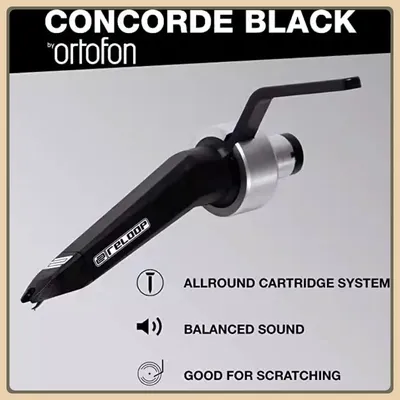 Ortofon High Wind Reloop Concorde Custom Black DJ Header Stylus – Flugzeugkopf-Design Image