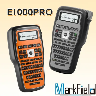 E1000 PRO Portable Label Printer 203dpi Compatible for Brother TZe231 HSE231 FX231 6-12mm Label Maker Machine Industrial Labeler