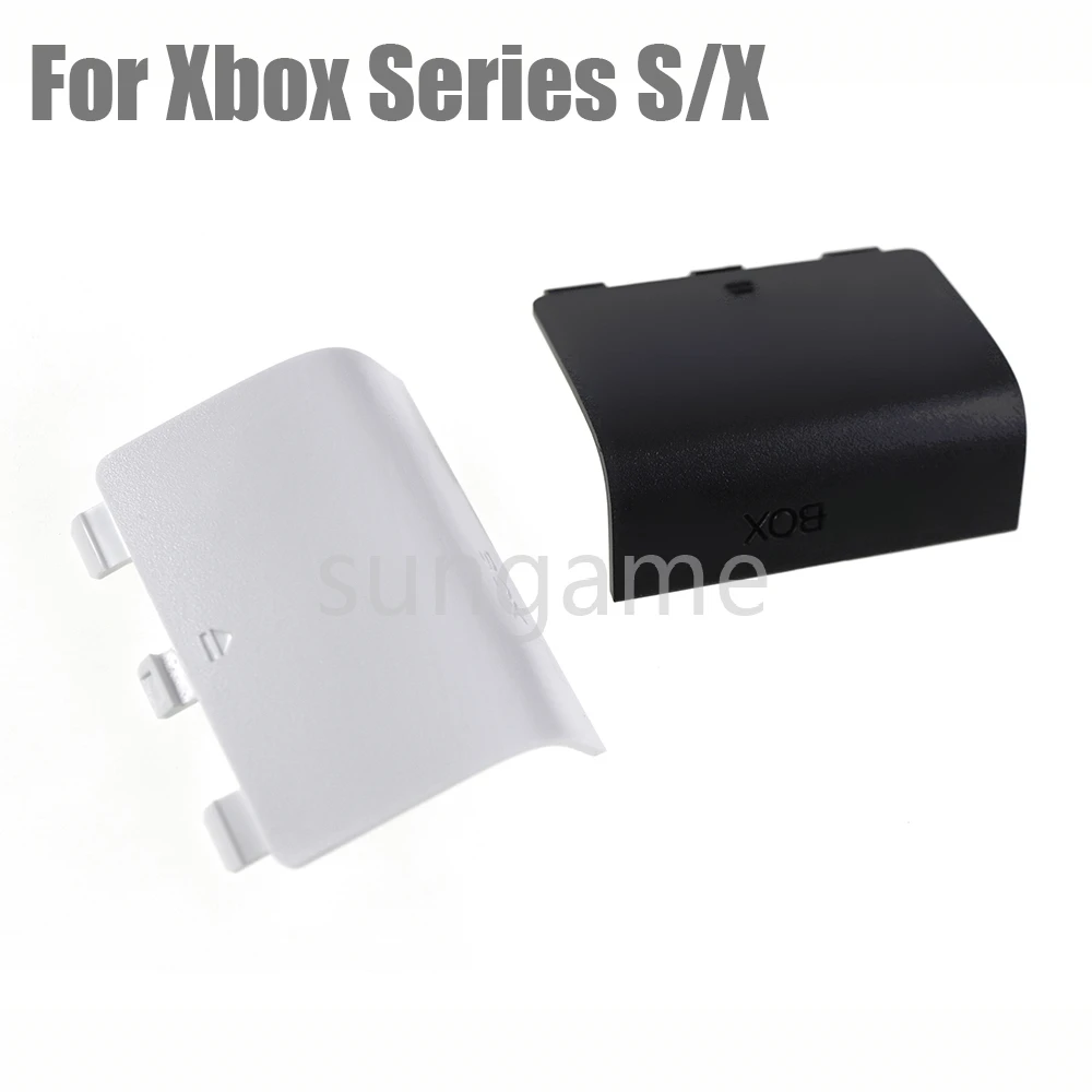 1pc For Xbox Series X S Controller Plastic Battery Shell Lid Back Case Replacement Housing Door Cover