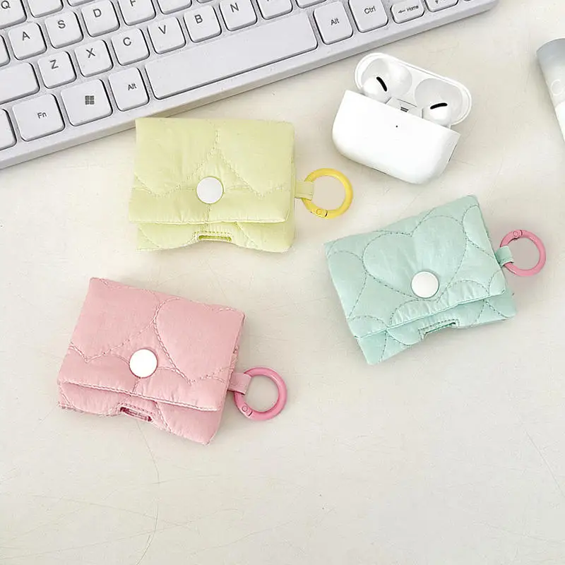 Weich gepolsterte Kopfhörer-Aufbewahrungstasche mit Schnallenverschluss für AirPods Pro und Schutzhülle für kabellose Ohrhörer Image