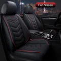 Coprisedili Anteriori e Posteriori 5 Posti, Set completo auto Impermeabili Pelle, Per Nissan Qashqai, Micra, Note, X-Trail, Leaf, Almera