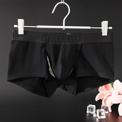 1pc Sexy Männer Vorne Offen Unterwäsche 95% Baumwolle Komfortable Weiche Boxer Shorts Höschen Beutel Dessous Boxer Briefs Image