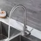 Robinet de cuisine noir mélangeur de cuisine en acier inoxydable mitigeur monotrou robinet de cuisine mélangeur en nickel brossé robinet d'évier