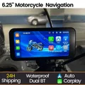 Navigazione per moto Carplay da 6,25 pollici GPS Wireless CarPlay Android Auto Airplay Display Schermo Monitor per moto portatile IPX7