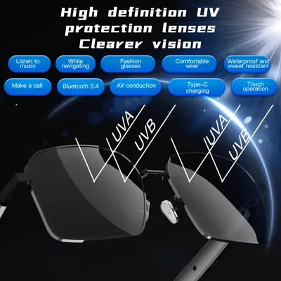 NEUE SG12 pro Bluetooth Smart Gläser Audio Musik Anruf Anti-blau Licht UV400 Polarisierte Linse Für Männer Drahtlose Smart sonnenbrille Image