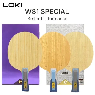 LOKI W81 SPECIAL Tischtennisschläger, äußere innere Kraft, Ping-Pong-Klinge, professionelle Level 5, Holz 2, Carbon-Pingpong-Grundplatte Image