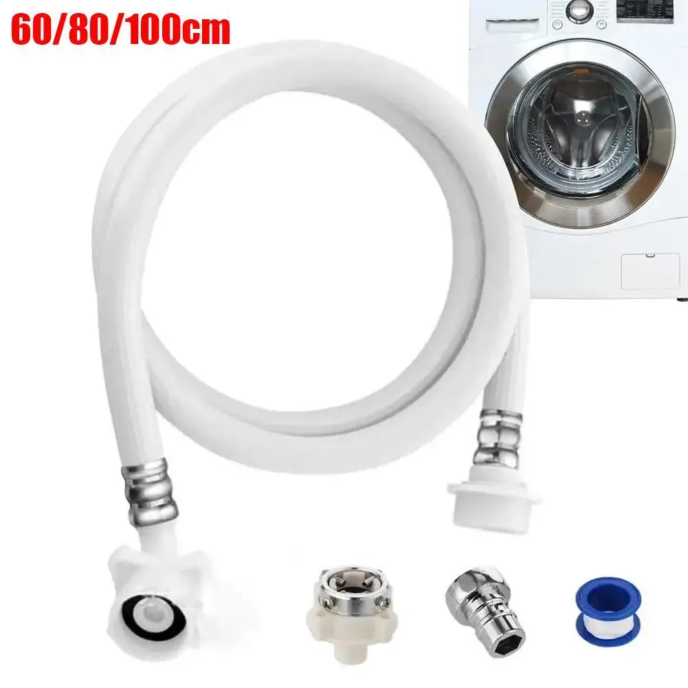 Automatic Washing Machine Water Inlet Hose Lengthened Universal Water Pipe Extension High Pressure PVC Faucet Adapter