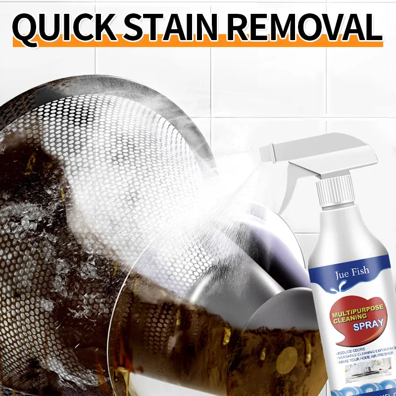 120 ml leistungsstarkes Entkalker-Spray, Badezimmer-Reinigungsschaum, Desodorierung, hartnäckige Flecken, Reiniger, Mehrzweck für Wandfliesen, Badewanne Image