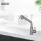 Robinet de cuisine noir, mitigeur d'évier de cuisine extractible, tête de pulvérisation en nickel brossé, robinet d'eau de cuisine chromé