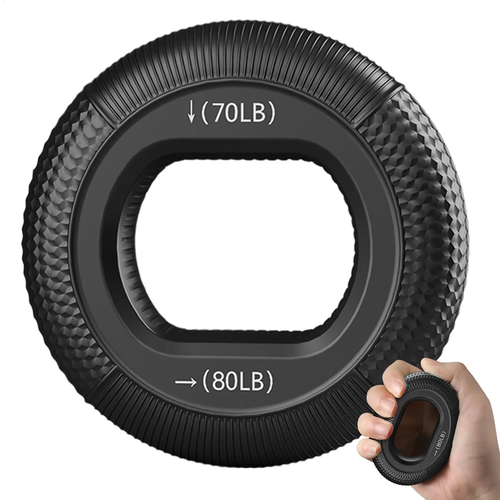 Silikon Finger Greifer Ring Hand Muskel Stärker Ring Handgelenk Finger Trainer Übung Karpaltunnelsyndrom Expander Workout Fitness Gerät Image