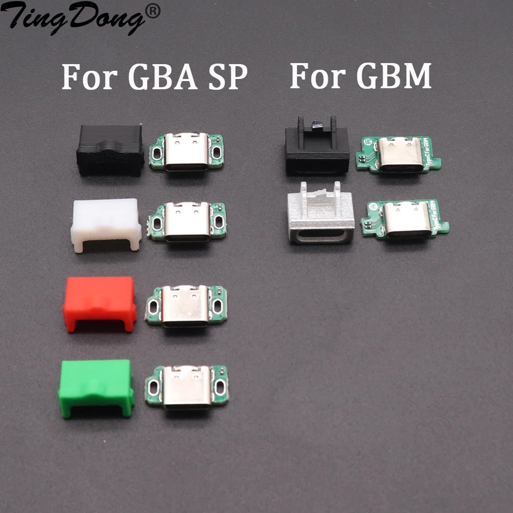 Der USB-C-USB-Typ-C-Ladeanschluss und der Kopfhöreranschluss eignet sich für GAMEBOY ADVANCE SP GBASP GBM Image