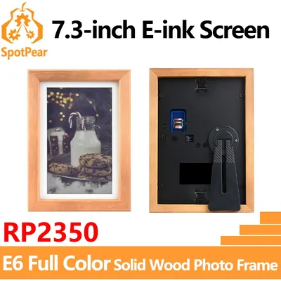 Rasperry Pico 2 RP2350 7.3 inch e-Paper Ink Display E6 Full Color Electronic PhotoPainter 800x480 For Calendar/Quotes/Paintings