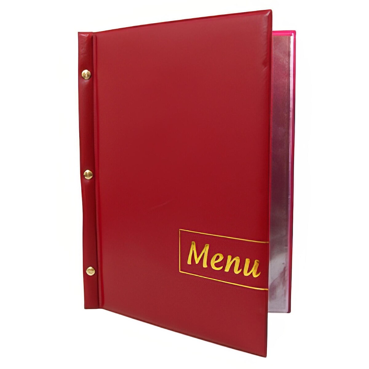 VEPATIM 10 Speisekarte (PVC) "Menu" weinrot 8 Seiten A5 Image
