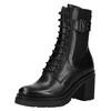 High-Heel-Stiefelette NERO GIARDINI "Nero Giardini Stiefelette Leder/Textil", Damen, Gr. 37, schwarz, Leder, Textil, casual, Schuhe