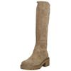 Stiefel NERO GIARDINI "Nero Giardini Stiefel Veloursleder", Damen, Gr. 37, braun, Veloursleder, casual, Schuhe